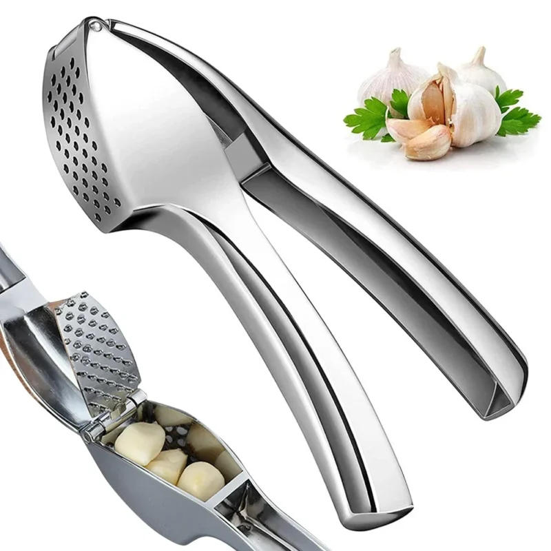 Stainless Steel Garlic Press 3