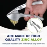 Stainless Steel Garlic Press 4