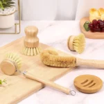 Bamboo Dish Brush Set 5 Pack 3